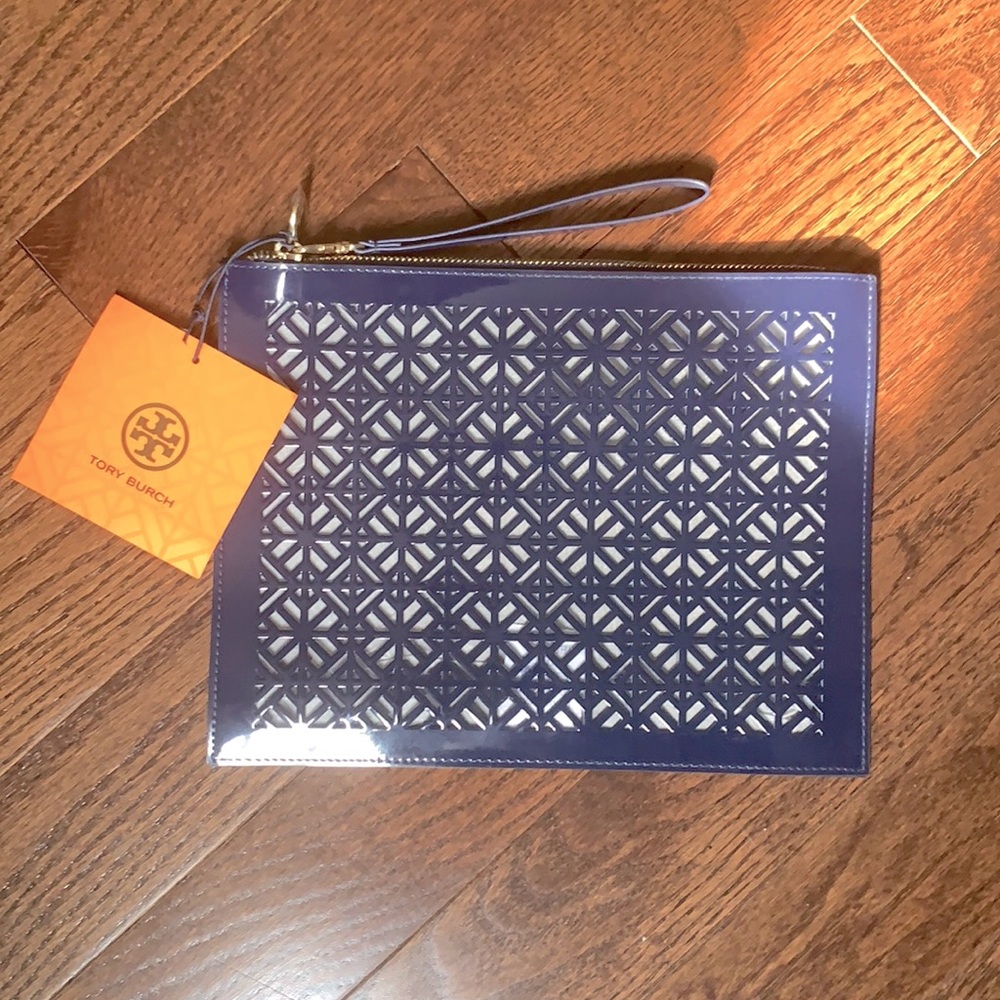Tory Burch Laser Cut Clutch Bag